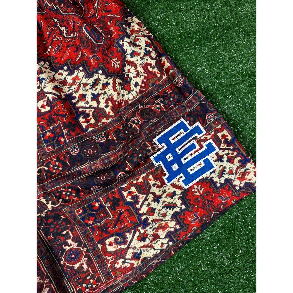 Eric Emanuel Basic Ee Red Tapestry Shorts (Used) … - image 4